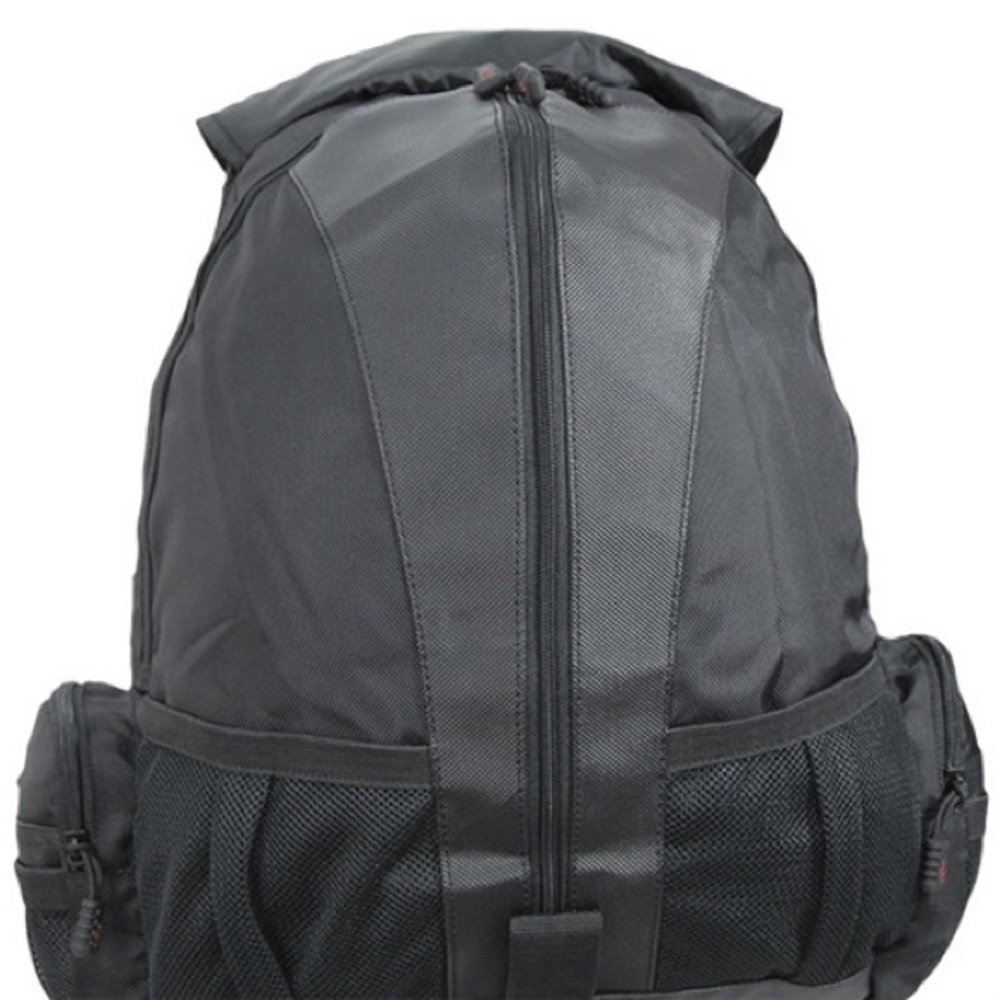 Flying Circle Black Backpack Mag Gear Book Camping Hiking Recreational Bag - Picture 6 of 13